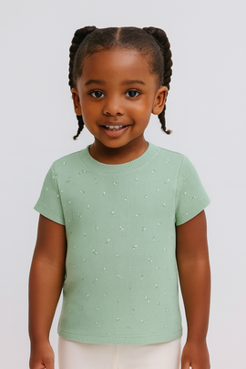 Sage Aop Rib T Shirt