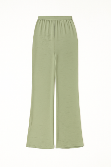Mustered Wide Leg Elasticated Trousers - 0