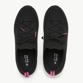 Black Lace Up Sneaker - 0