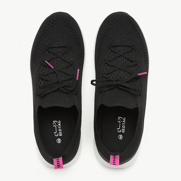 Black Lace Up Sneaker - 0