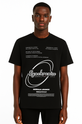 Black Graphic T Shirt Black