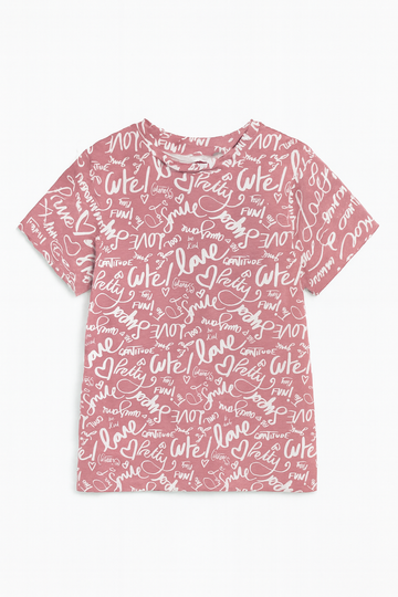 Pink Silver Print S S T Shirts Assorted REDTAG