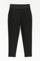 Black Criss Cross Elastic Waistband Legging-2