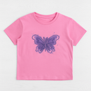 Pink Drop Shoulder Rope T Shirts Pale Pink-2