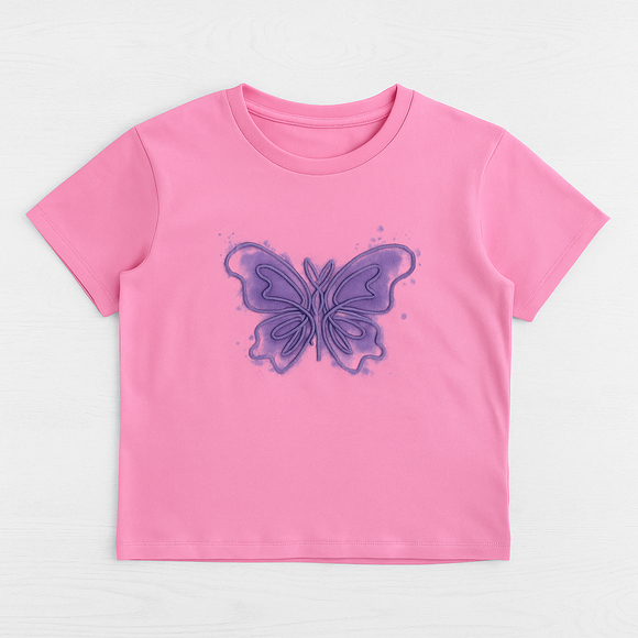 Pink Drop Shoulder Rope T Shirts Pale Pink