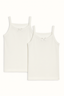 2 Pc Pk Junior Girls Solid Color Vest Pack Assorted-1