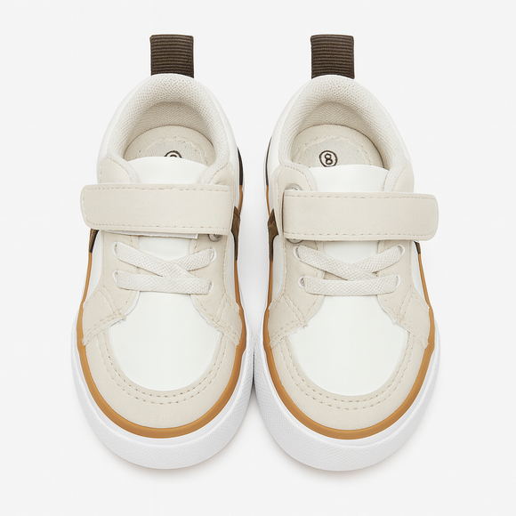 Cream Velcro Sneaker
