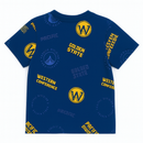 Navy Gsw Allover Print T Shirt-3