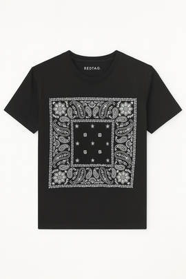 Graphic Tee Black - 0