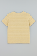 Beige Textured T-3