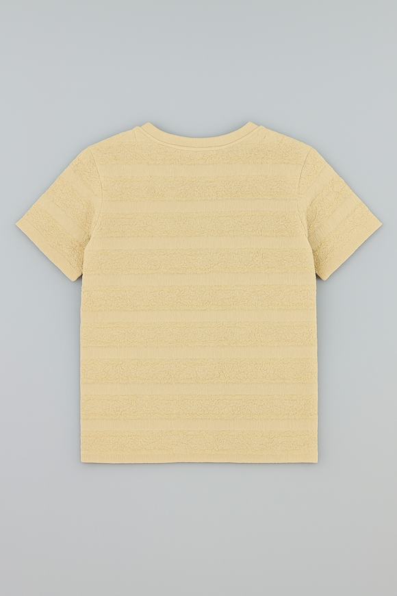 Beige Textured T