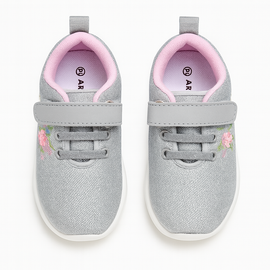 Grey Floral Trainer - 0