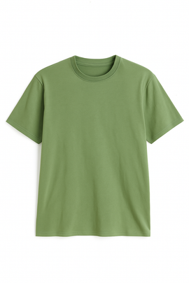 Basic Solid Crew Neck Tee Assorted - 0