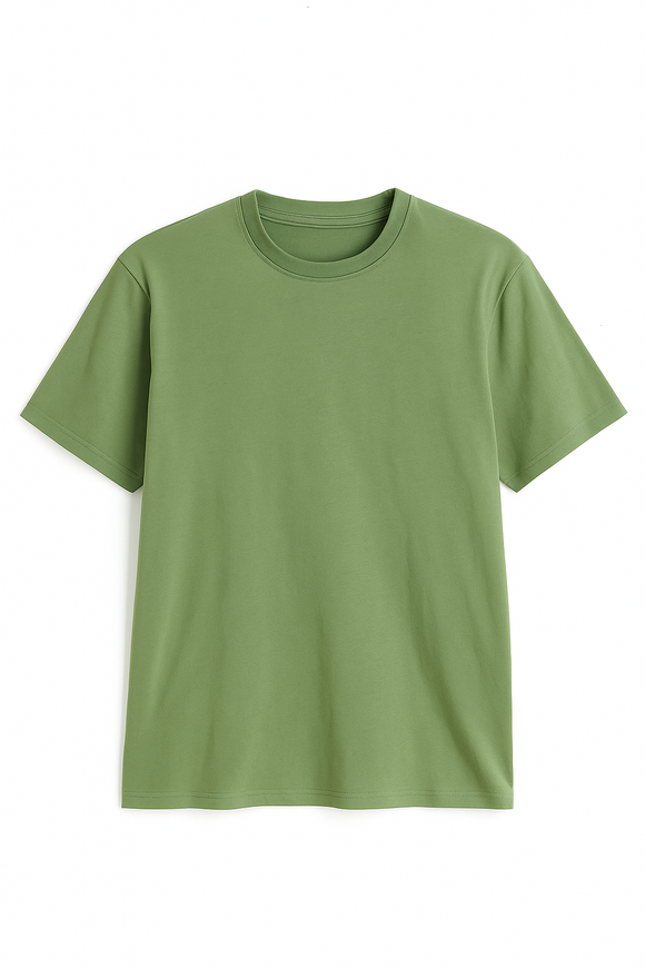 Basic Solid Crew Neck Tee Assorted