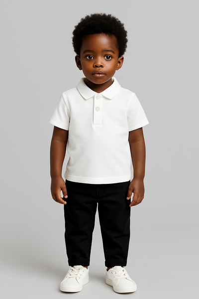 White  Basic Polo Shirt