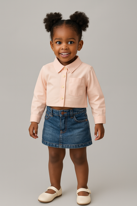 Pink Blouse With Button Front Pale Pink