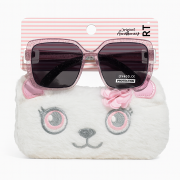 Oversized Sunglasses With Character Embellished Case REDTAG