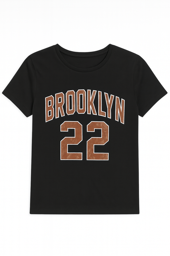 Charcoal Printed T Shirt