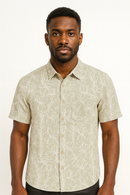 Green Mens Casual Shirt-1