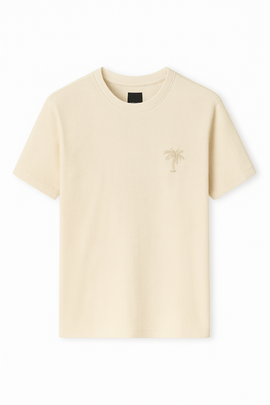 Beige  Men T Shirt Beige Small - 0