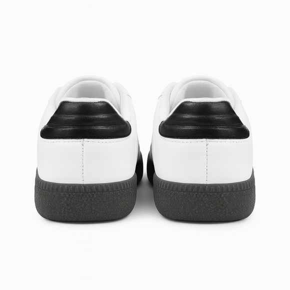 White Stripped Overlay Sneaker