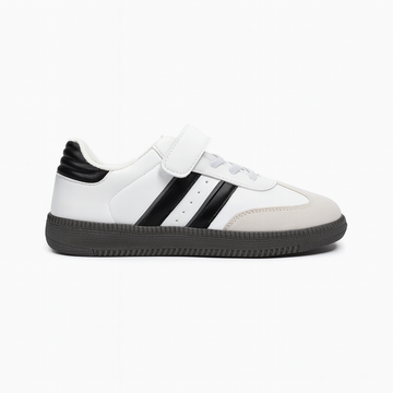 White Stripped Overlay Sneaker
