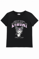 Black Kuromi Printed T Shirt-2