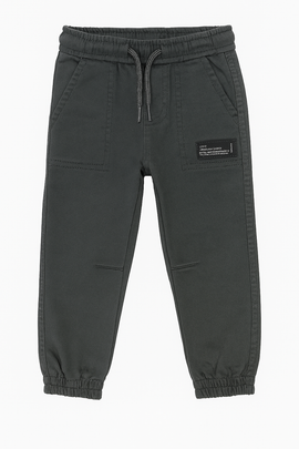 Charcoal Grey Coloured Knitted Denim Jogger Charcoal - 0