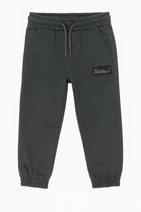Charcoal Grey Coloured Knitted Denim Jogger Charcoal