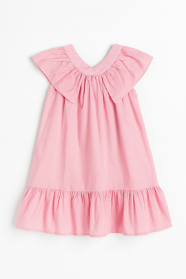 Pink Collar Frill Dress - 0