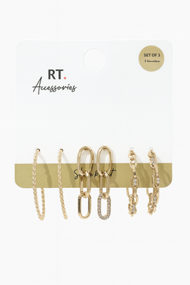3 Pc Earring Set