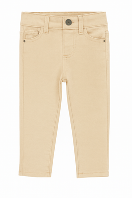Beige Grey 5 Pocket Coloured Denim Beige - 0