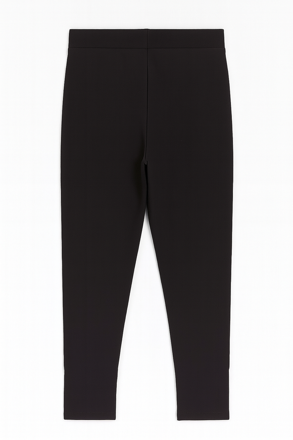 Black Ponte Multi Button Legging