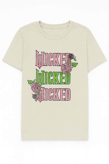 Grey Wicked Printed T Shirt Pale - 0