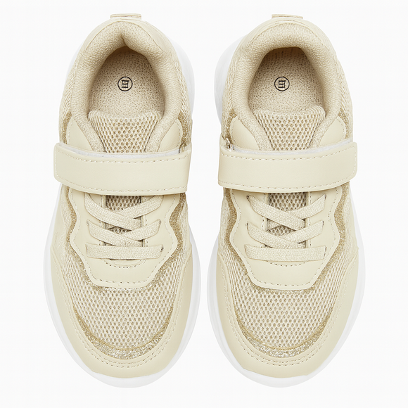 Beige Mesh Trainer Beige