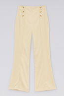 Beige Button Trouser-2