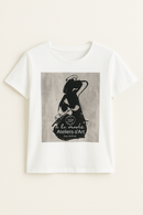 White Foil Printed T Shirt White-2