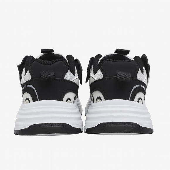 Black Overlayed Chunky Sneakers