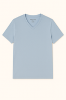 Basic Solid V Neck Tee Assorted Small-2