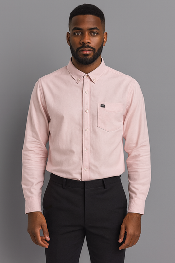 Pale Pink Mens Casual Shirt
