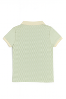 Junior Boys Ecru Aop Polo-3