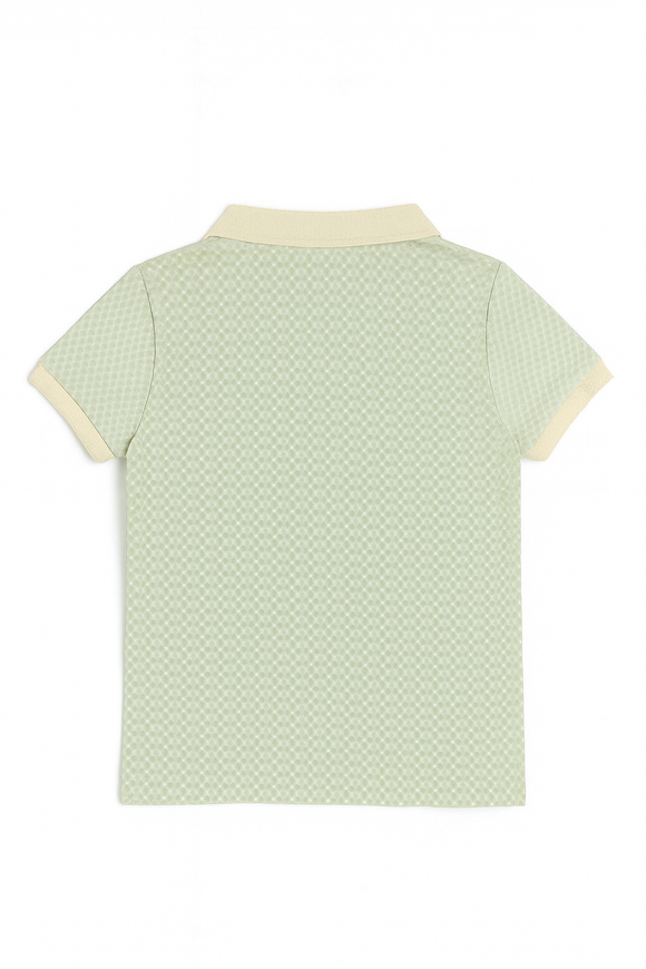 Junior Boys Ecru Aop Polo