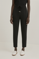 Black Elasticated Waist Legging Black-1