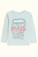 Blue Placement Print L S Pj Sets Blue-2