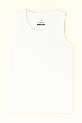 White 3 Pack Sleeveless Vest White - 0