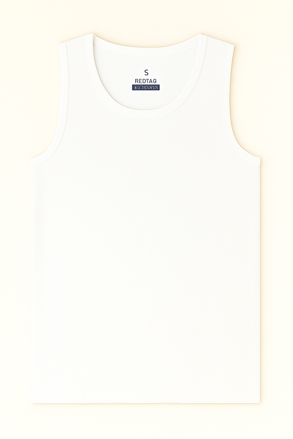 White 3 Pack Sleeveless Vest White