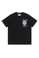 Black Hokusai Printed T Shirt Black-2