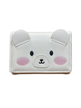 White  Charcater Printed  Purse