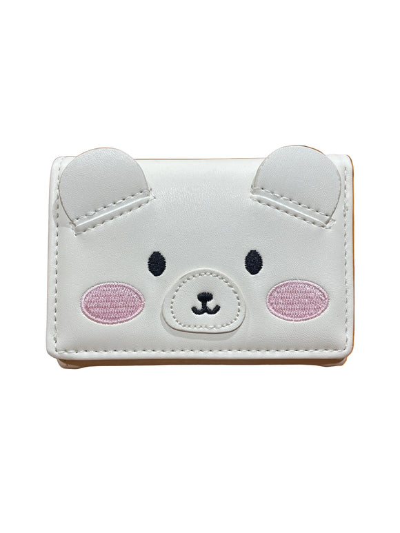 White  Charcater Printed  Purse