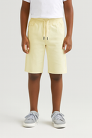 Beige Pullon Trouser Shorts-1